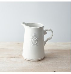 A stunning french country style jug with a distressed finish.