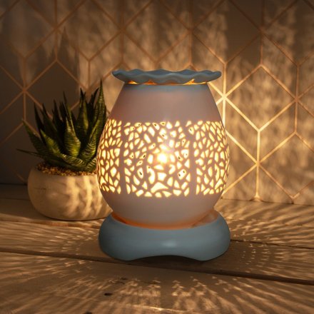 Crackle Cut Design Aroma Lamp, 13cm 
