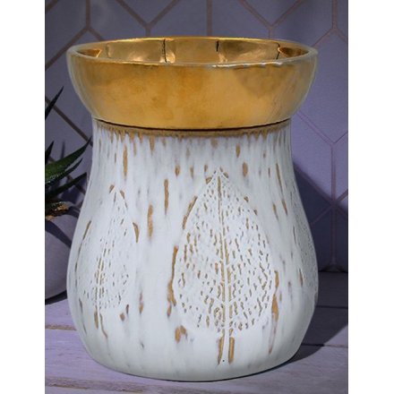 Gold Leaf Ceramic Oil Burner