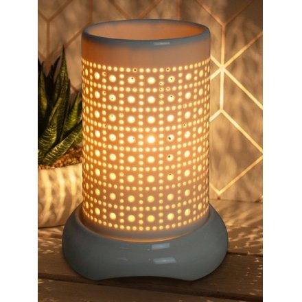 Dot & Square Design Ceramic Lamp 