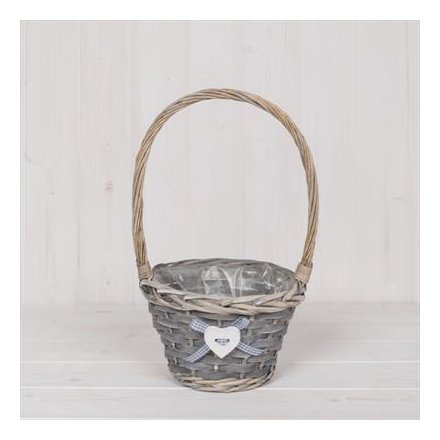 Natural Wicker Basket, 18cm 