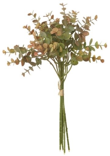 RAA013A / Artificial Burnt Orange Eucalyptus Bunch, 36cm | 51207 ...