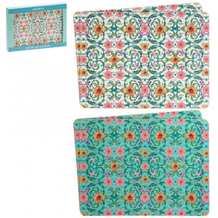 Sunflower and Vines Set of Placemats