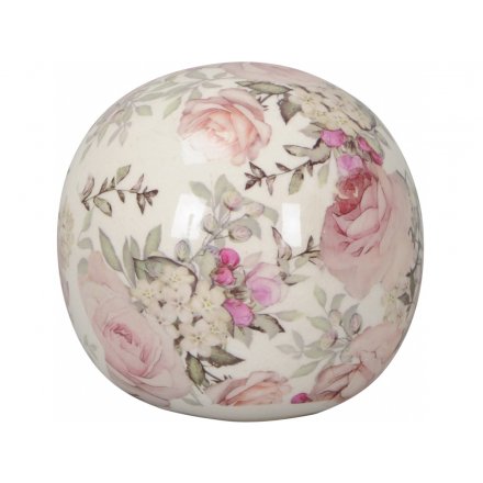 Pink Rose Sphere, 9cm