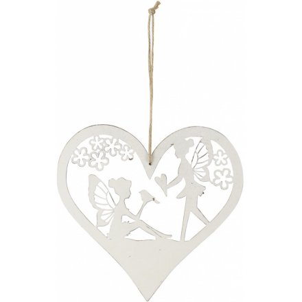 Fairy Heart Hanger 17cm