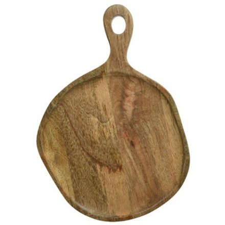 Mango Wood Serving Tray, 35cm