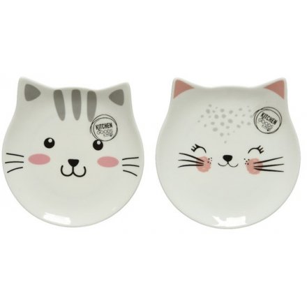 Contemporary Cat Plate, Mix