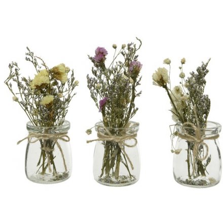 Assorted Dried Flower Bunches, 15cm 