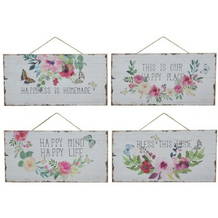 Rustic Floral Signs, 4a