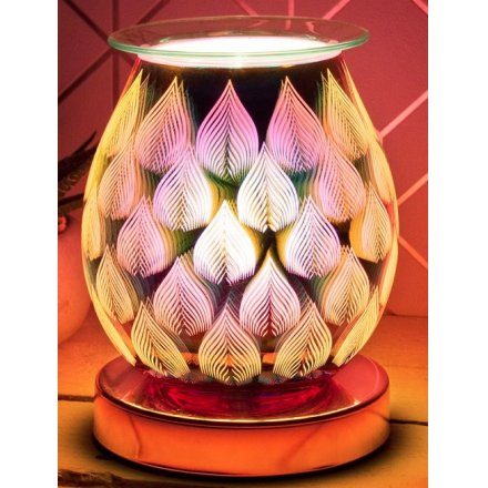 Rosegold Desire Aroma Lamp - 3D Flames 