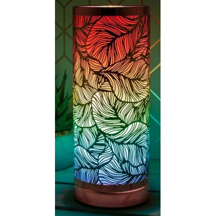 Rose Gold Desire Touch Lamp - Rainbow Leaf 