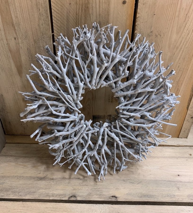 Natural Twig Wreath 44cm 51782 Homeware Wreaths Garlands   51782 O 1ellbagbkhulo01u0l185e1tg5b Large 