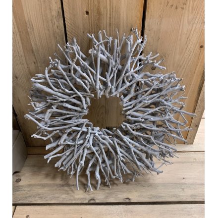 Natural Twig Wreath 53cm 51783 Homeware Wreaths Garlands Gainsborough Giftware Ltd