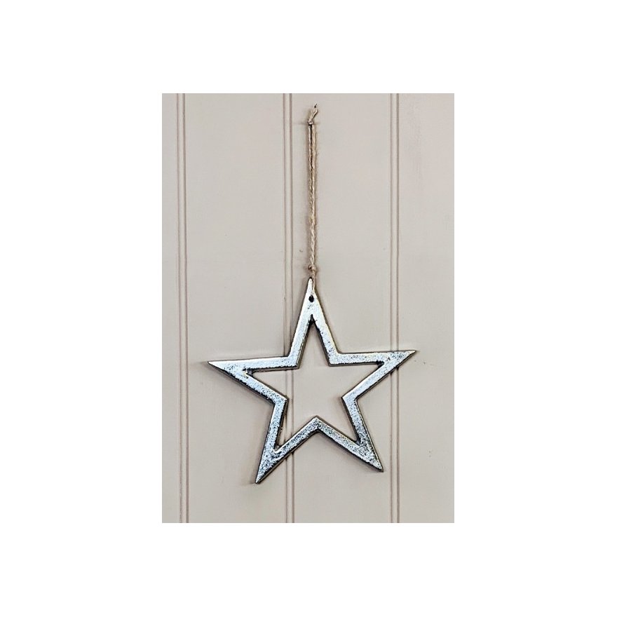 Aluminium Hanging Star, 20cm 