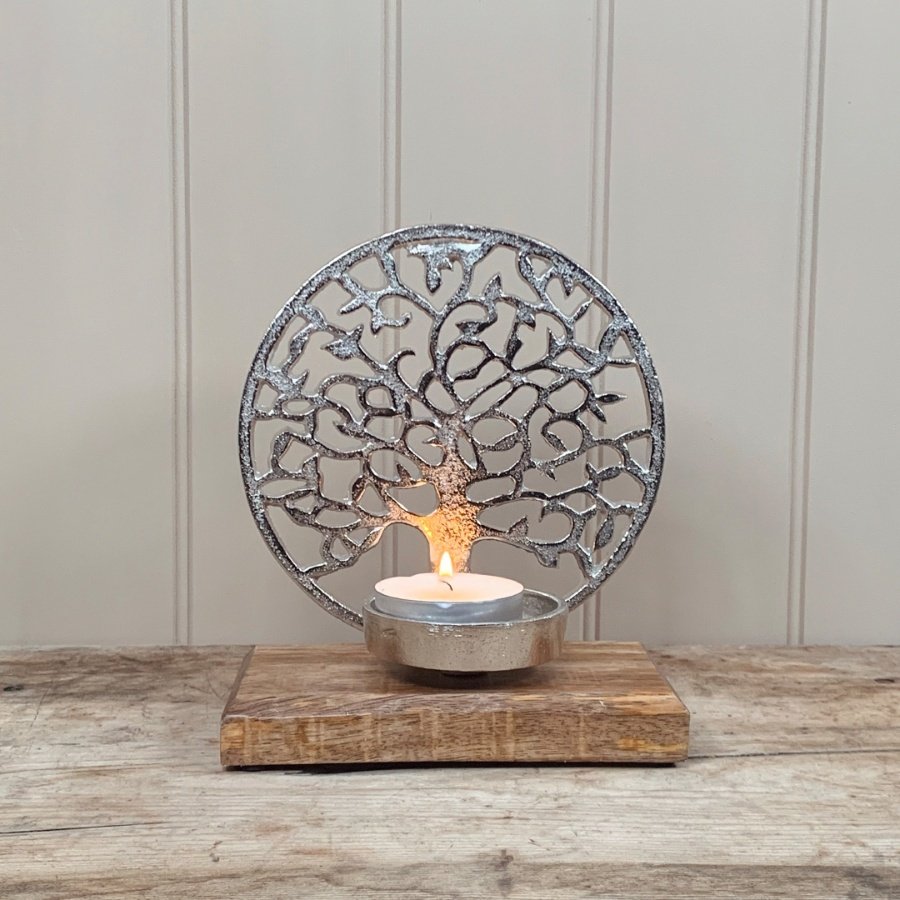 Tree Of Life Candle Holder, 20cm 51809 Homeware / Candle Holders
