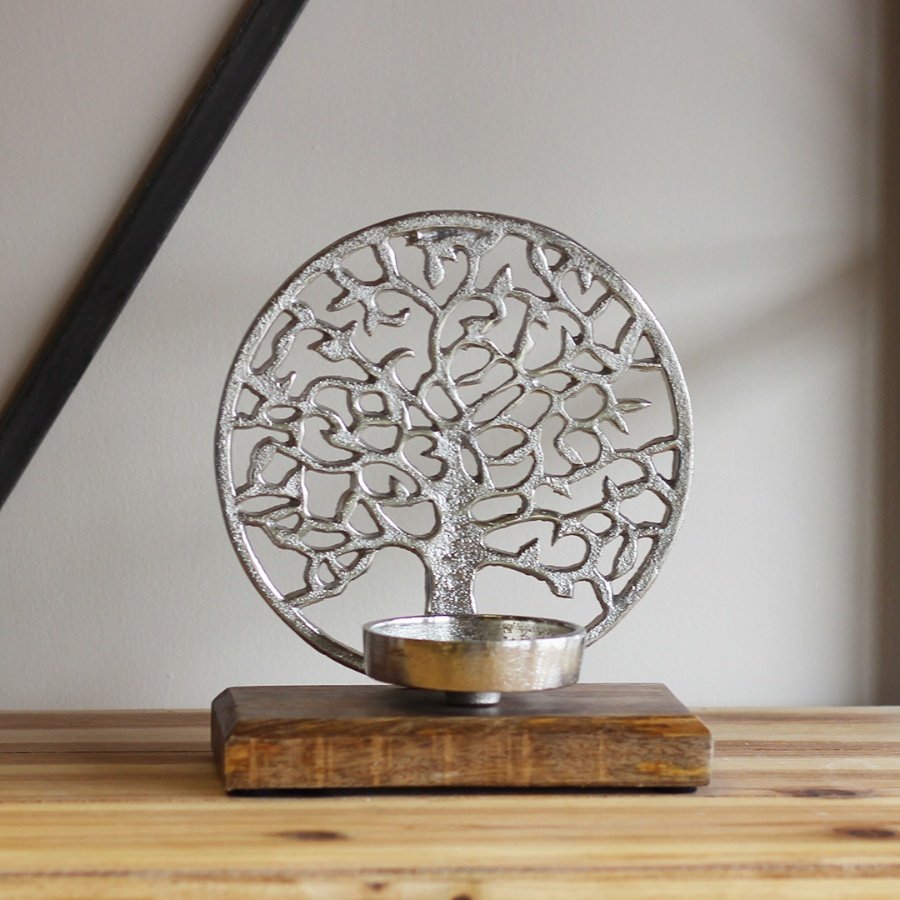 Tree Of Life Candle Holder, 20cm 51809 Homeware / Candle Holders