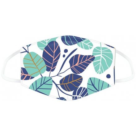 Blue Leaf Reusable 2 Layer Face Covering 