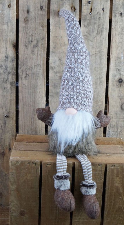 Fabric Knitted Gonk With Dangly Legs, 65cm | 51823 | Christmas ...