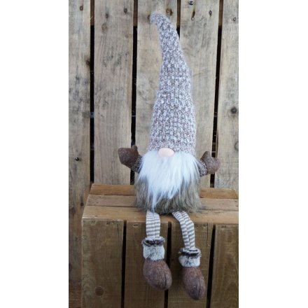 Fabric Knitted Gonk With Dangly Legs, 65cm 