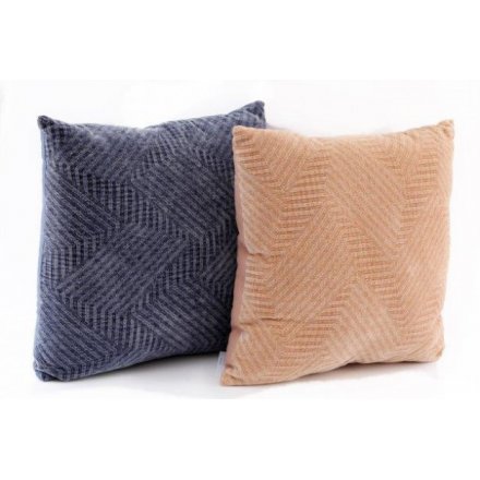 Terracotta & Navy Cushions, 40cm 