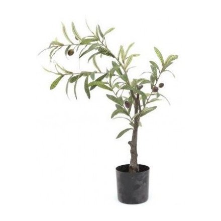 Artificial Potted Olive Tree, 85cm 