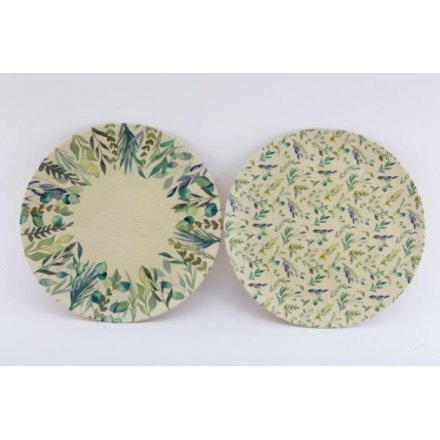 Olive Grove Bamboo Plates, 25cm 