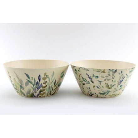 Olive Grove Bamboo Bowls, 25cm 
