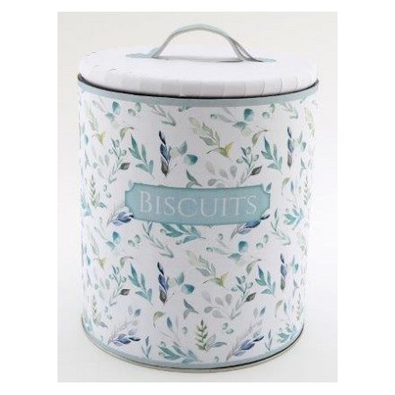 Olive Grove Printed Biscuit Tin, 22cm 