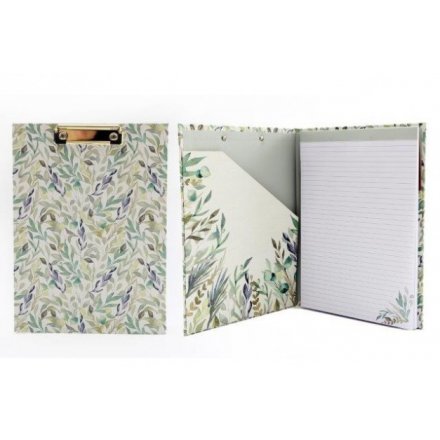 Green Leaf Clipboard With A4 Writing Pad