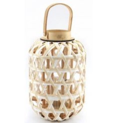 this natural themed lantern is perfect for bringing to any space with a bohemian setting