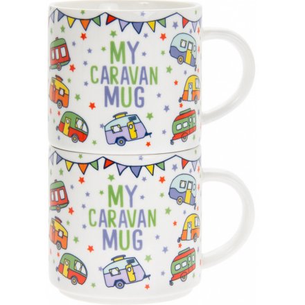 China Stacking Mugs - My Caravan Mug 