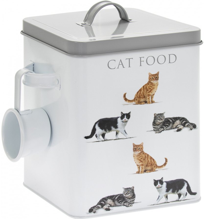 LP45369 / Cat Food Printed Storage Tin, 25cm 51962 Kitchen & Dining