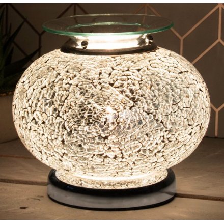 Desire Aroma Orb Lamp - Silver Mosaic