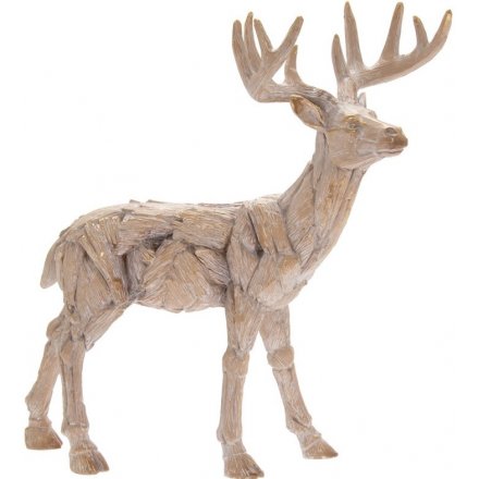 Ornamental Driftwood Deer, 28cm