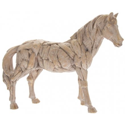 Ornamental Driftwood Horse, 18cm