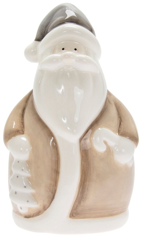 LP51821 / Neutral Tone Ceramic Santa, 15cm | 51996 | Christmas ...