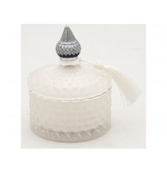 Perfume Bottle Inspired Candle Jar,  Fresh Linen Scented