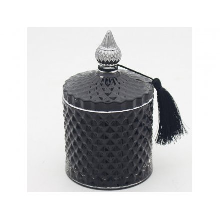 Black Diamond Candle Jar - Pomegranate Noir, 15cm