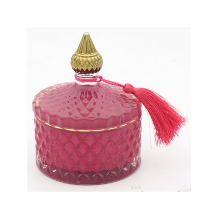 Velvet Rose Diamond Candle Jar