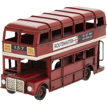 Vintage London Bus, 17cm 
