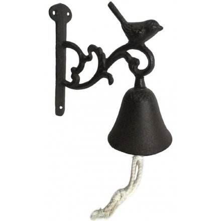 Decorative Iron Bird Doorbell, 15.5cm 