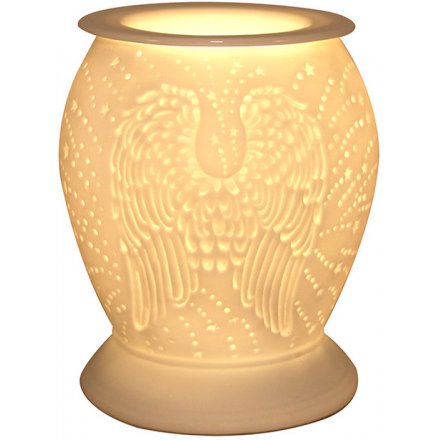 Ceramic Aroma Lamp, Angel Wings 
