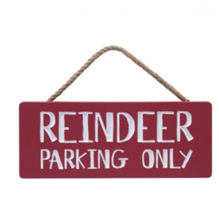 Reindeer Parking Sign