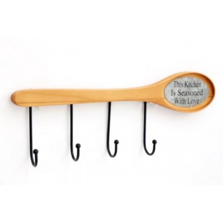 Seasoned With Love Hook Plaque, 36cm 