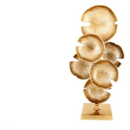 Gold Abstract Sculpture, 52cm 