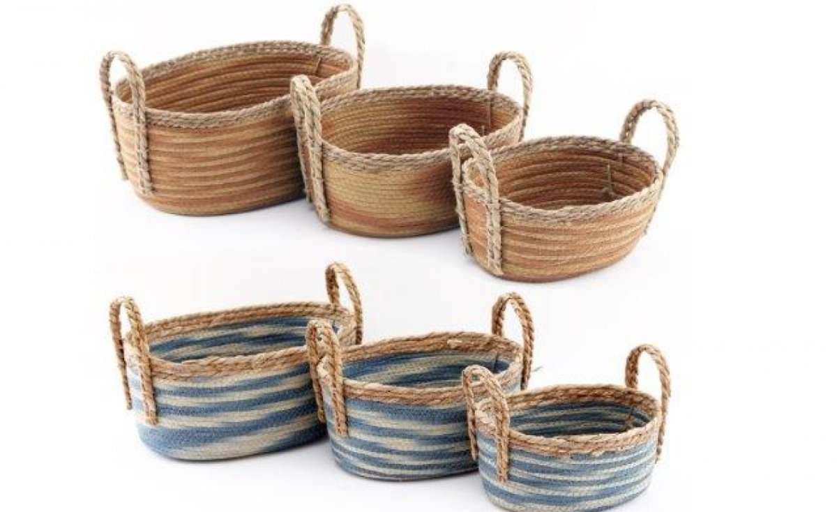 MN0056 / Oval Woven Basket Set, 37cm | 52469 | Interior Decor / Home ...