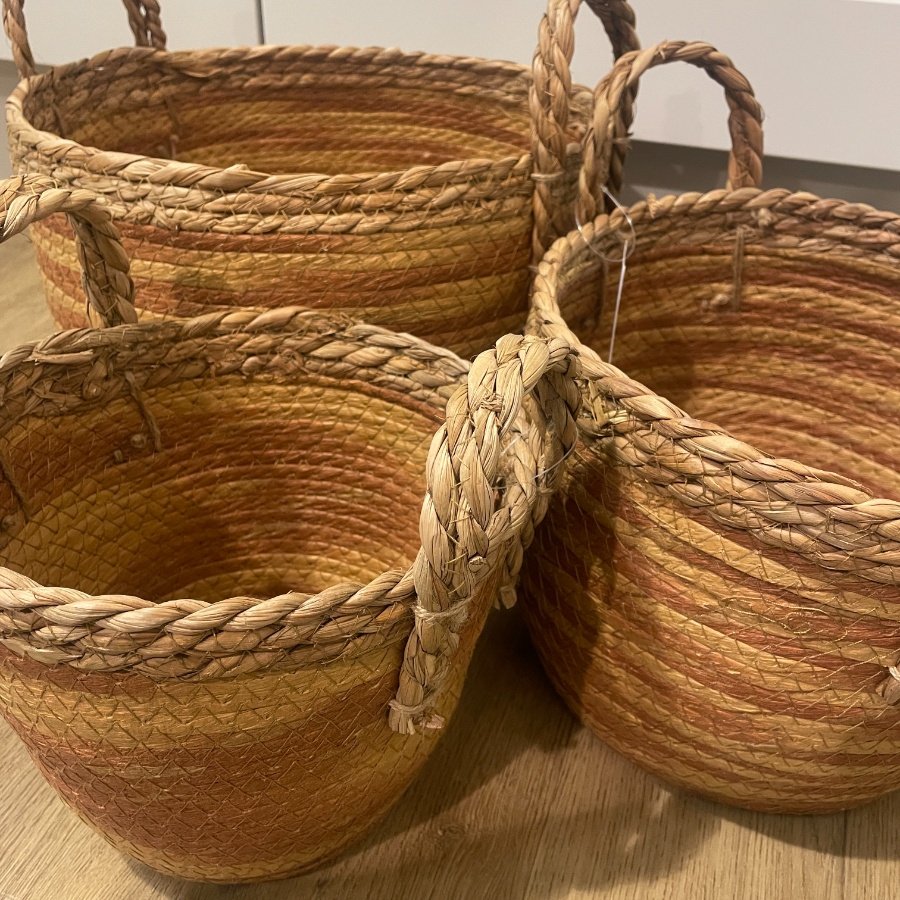MN0057 / Round Woven Basket Set, 30cm 52470 Interior Decor / Home