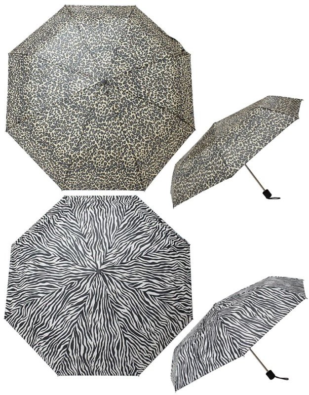 LP45043 / Animal Print Umbrellas, 2asst 52520 Ranges / Bags, Purses & Keyring's Rosefields