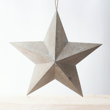 A Extra Large Wooden Barn Star and Rustic Design