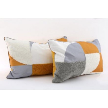 Colour Block Abstract Cushions, 50cm